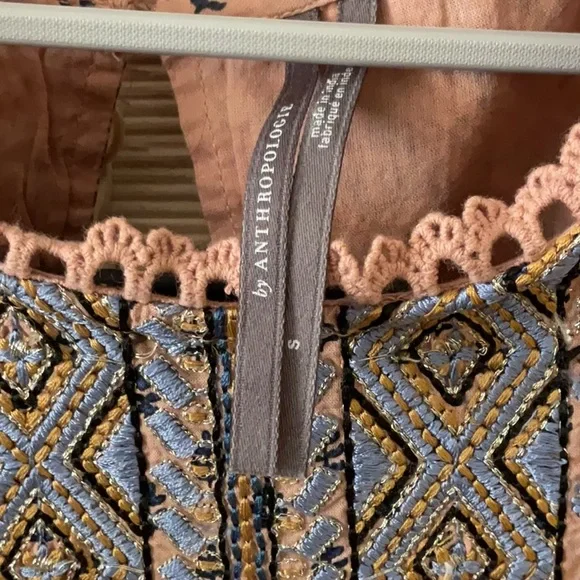 By Anthropologie Embroidered Tunic Mini Dress - Picture 11 of 16